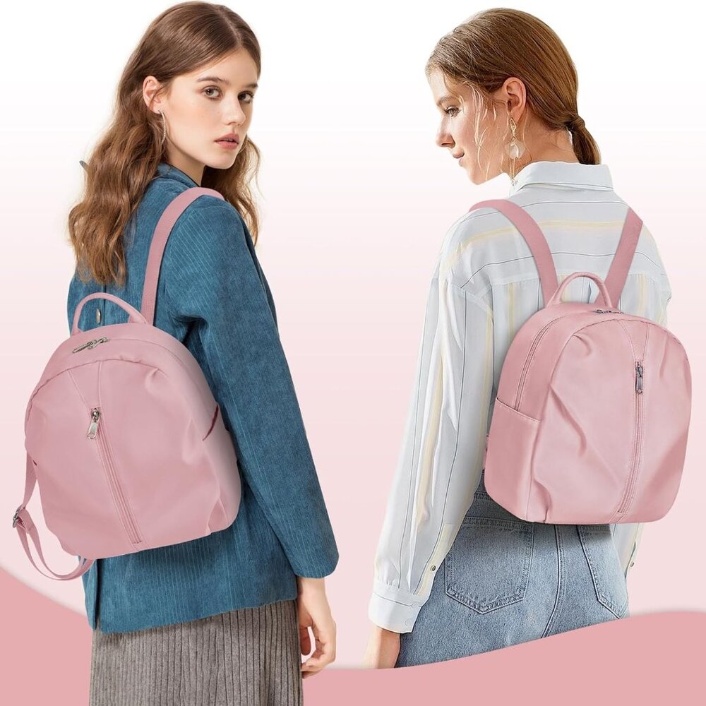 Adjustable Strap Pink Mini Backpack - Lightweight… - image 2